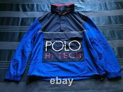 Polo Ralph Lauren MEDIUM Hi Tech Color-Blocked Pullover Mesh Lined Anorak Jacket