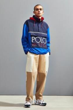 Polo Ralph Lauren MEDIUM Hi Tech Color-Blocked Pullover Mesh Lined Anorak Jacket