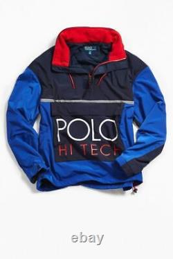 Polo Ralph Lauren MEDIUM Hi Tech Color-Blocked Pullover Mesh Lined Anorak Jacket