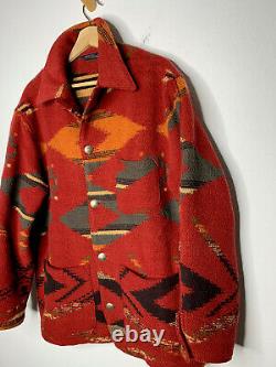 Polo Ralph Lauren Medium Chore Coat Aztec Sweater Jacket Southwestern RRL VtG