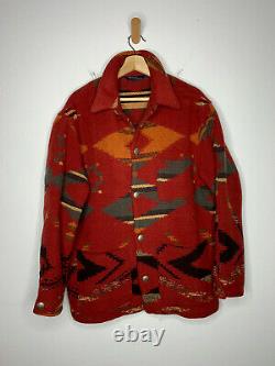 Polo Ralph Lauren Medium Chore Coat Aztec Sweater Jacket Southwestern RRL VtG