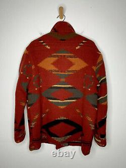 Polo Ralph Lauren Medium Chore Coat Aztec Sweater Jacket Southwestern RRL VtG