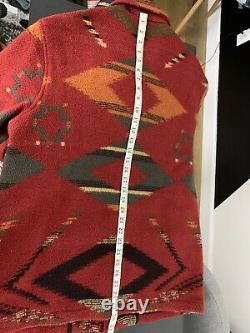 Polo Ralph Lauren Medium Chore Coat Aztec Sweater Jacket Southwestern RRL VtG