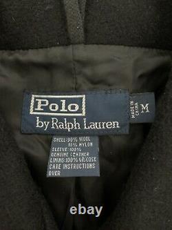 Polo Ralph Lauren Medium Iconic Letterman Varsity Jacket Leather RRL VTG Rugby S