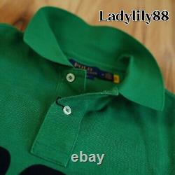 Polo Ralph Lauren Men Classic Vintage Polo Player Horse Graphic Mesh Polo Shirt