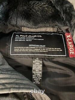 Polo Ralph Lauren Men Hooded Puffer Jacket Extra Large Real Feather Down Coat XL