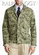 Polo Ralph Lauren Mens Camo Herringbone Vintage Faded Military Shirt Jacket Nwt