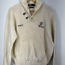 Polo Ralph Lauren Mens Sweater Size Large VINTAGE 90s RL-93 Sailing Preppy