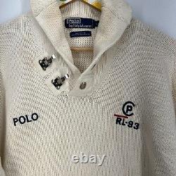 Polo Ralph Lauren Mens Sweater Size Large VINTAGE 90s RL-93 Sailing Preppy