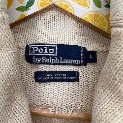 Polo Ralph Lauren Mens Sweater Size Large VINTAGE 90s RL-93 Sailing Preppy