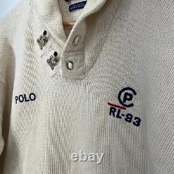 Polo Ralph Lauren Mens Sweater Size Large VINTAGE 90s RL-93 Sailing Preppy