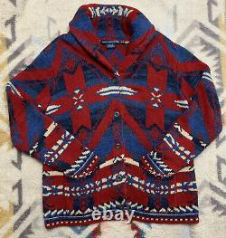 Polo Ralph Lauren Navajo Indian Sweater VTG Stadium 92 Hi Tech 93 RRL Aztec Rare