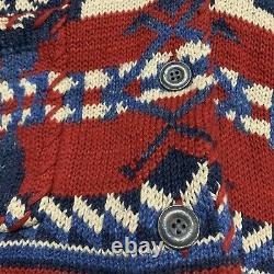 Polo Ralph Lauren Navajo Indian Sweater VTG Stadium 92 Hi Tech 93 RRL Aztec Rare