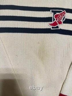 Polo Ralph Lauren P wing Knit Sweater white Size L 90s Vintage