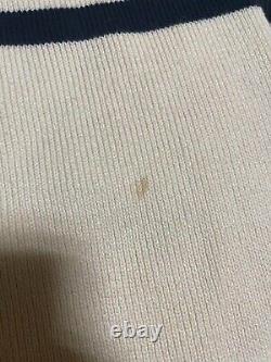 Polo Ralph Lauren P wing Knit Sweater white Size L 90s Vintage