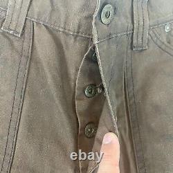 Polo Ralph Lauren Pants Men 32x32 Brown Canvas Carpenter Utility Vintage NWOT