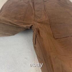 Polo Ralph Lauren Pants Men 32x32 Brown Canvas Carpenter Utility Vintage NWOT
