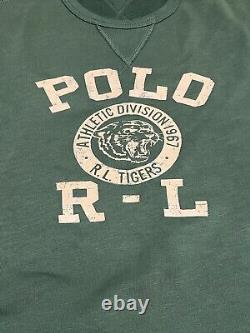 Polo Ralph Lauren Polo RL TIGERS Athletic Division Crewneck Sweatshirt Vintage