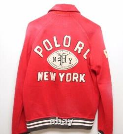 Polo Ralph Lauren Red Vintage Varsity Jacket Coat size S