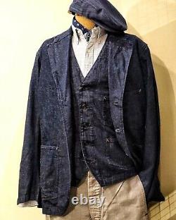 Polo Ralph Lauren Rrl Japanese Cotton Linen Sportcoat Jacket Made In USA $790+p