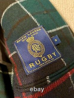 Polo Ralph Lauren Rugby Holiday Tartan Plaid Sport Coat Mens S vintage rare