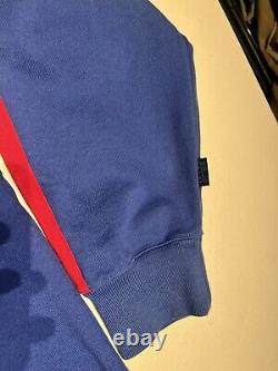 Polo Ralph Lauren Shirt Men's Large Blue Red Striped Polo Sport Rugby VTG Y2K
