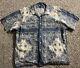 Polo Ralph Lauren Shirt Mens 3x Big Camp Loop Collar Bandana Print Vintage