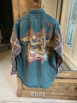 Polo Ralph Lauren Shirt Sportsman CANOE Riverman Indian Hunting Vintage RARE XL