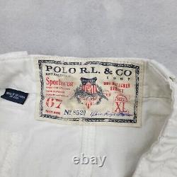 Polo Ralph Lauren Shorts Men XL Navy Sportswear Pant Vintage P-Wing Crest Adult