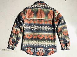 Polo Ralph Lauren Small Shirt Jacket Aztec Indian Hunting Thick VTG RRL Serape