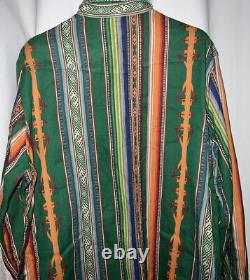 Polo Ralph Lauren Southwestern Indian Aztec Cowboy Rodeo Shirt Men XL Vintage