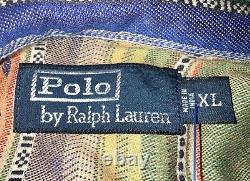 Polo Ralph Lauren Southwestern Indian Aztec Cowboy Rodeo Shirt Men XL Vintage