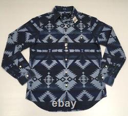 Polo Ralph Lauren Southwestern Indian Aztec Tribal Beacon VTG Distressed Shirt