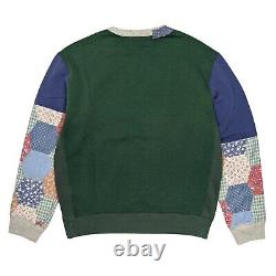 Polo Ralph Lauren Sweatshirt Men L Verano Patchwork Flag Vintage Americana NEW