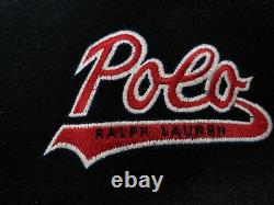 Polo Ralph Lauren Tiger Head Varsity Jacket 1992 RL-92 Wool Leather size L