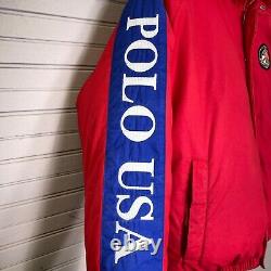 Polo Ralph Lauren USA Vintage Snowbeach Stadium Down Jacket Cookie Coat Mens S