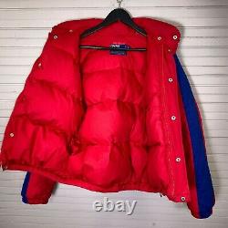 Polo Ralph Lauren USA Vintage Snowbeach Stadium Down Jacket Cookie Coat Mens S