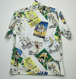 Polo Ralph Lauren VTG 1992 Cartoon Stadium Collection Track & Field Camp Shirt L