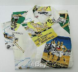 Polo Ralph Lauren VTG 1992 Cartoon Stadium Collection Track & Field Camp Shirt L