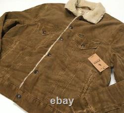 Polo Ralph Lauren VTG Retro Corduroy Sherpa Shearling Fleece Line Trucker Jacket