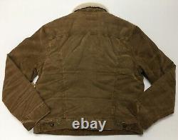 Polo Ralph Lauren VTG Retro Corduroy Sherpa Shearling Fleece Line Trucker Jacket