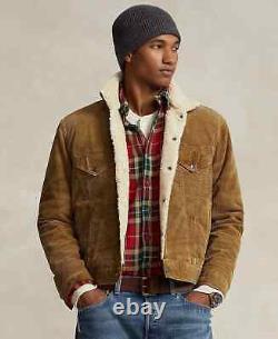 Polo Ralph Lauren VTG Retro Corduroy Sherpa Shearling Fleece Line Trucker Jacket