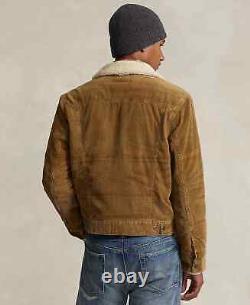 Polo Ralph Lauren VTG Retro Corduroy Sherpa Shearling Fleece Line Trucker Jacket