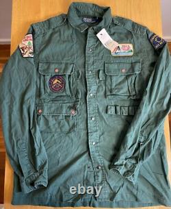 Polo Ralph Lauren VTG Retro Sportsman Fishing Rod Reel Hunting Shirt NWT