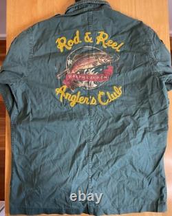 Polo Ralph Lauren VTG Retro Sportsman Fishing Rod Reel Hunting Shirt NWT