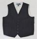Polo Ralph Lauren Vest Navy Pinstripe Wool Blend Vintage Rare M Nwt $265