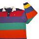 Polo Ralph Lauren Vintage 90s Rainbow Rugby Shirt Mens Large Colorblock L/s