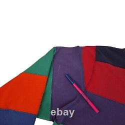 Polo Ralph Lauren Vintage 90s Rainbow Rugby Shirt Mens Large Colorblock L/S