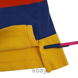 Polo Ralph Lauren Vintage 90s Rainbow Rugby Shirt Mens Large Colorblock L/S