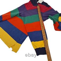 Polo Ralph Lauren Vintage 90s Rainbow Rugby Shirt Mens Large Colorblock L/S